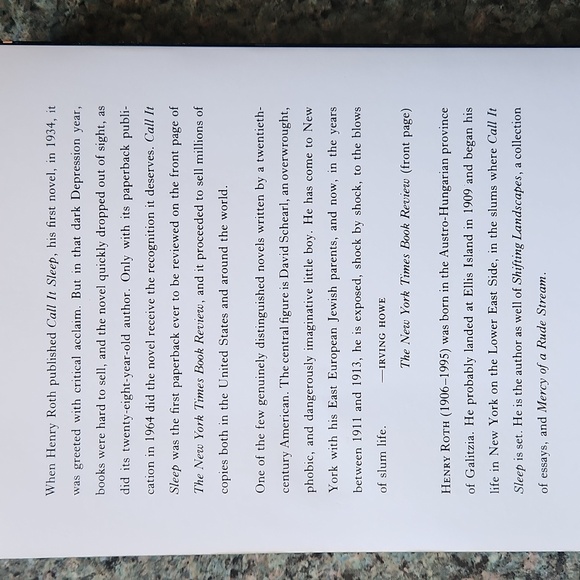 Call it Sleep - a Novel by Henry Roth - Picture 5 of 6